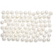Wax Beads, D: 4 mm, mother-of-pearl, 150pcs