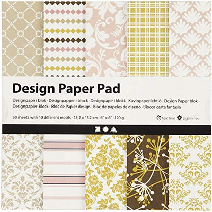Creativ Patterned Card and Paper, greenrose, One Size