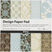 Creativ Patterned Card and Paper, Light bluebrown