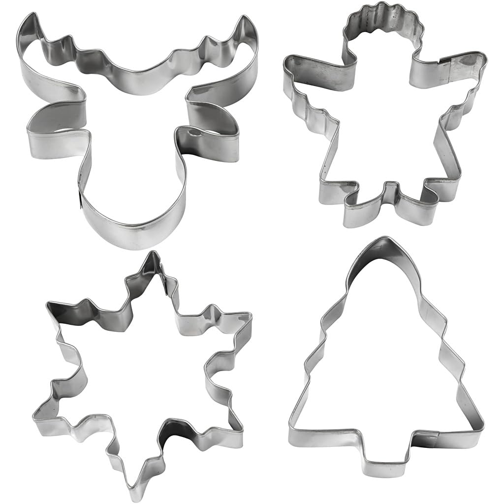 Creativ Company - Uitsteekvormen Kerst 4st.