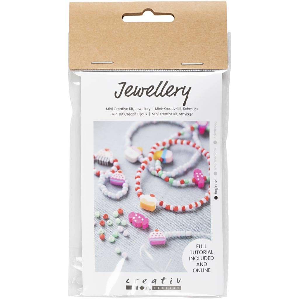 Creativ Company - Mini Hobbyset Sieraden Elastische Armband en Ring