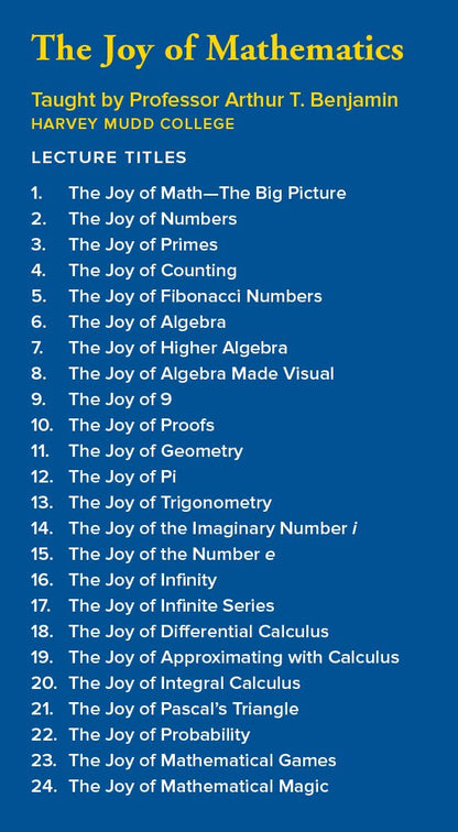Great Courses-Joy Of Mathematics