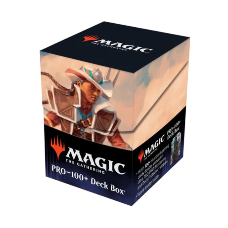Ultra Pro - Outlaws of Thunder Junction 100+ Deck Box® Ft. Annie Flash for Magic: The Gathering, TCG collectible gaming accessory protective card deck holder
