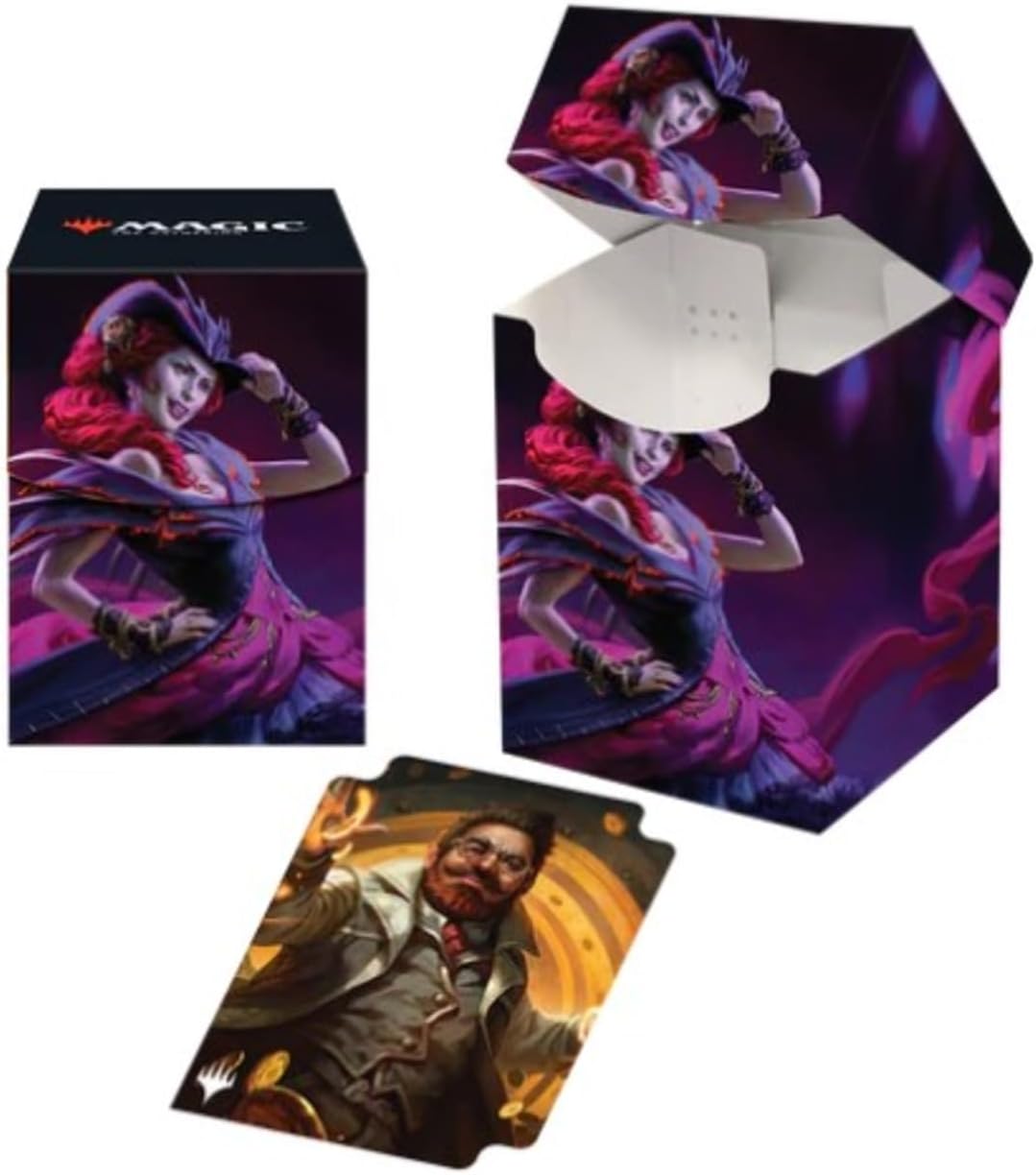 Ultra Pro - Outlaws of Thunder Junction 100+ Deck Box® Ft. Olivia for Magic: The Gathering, TCG collectible gaming accessory protective card deck holder