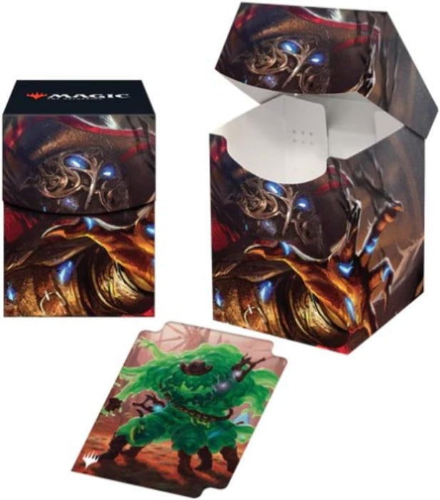 Ultra Pro - Outlaws of Thunder Junction 100+ Deck Box® Ft. Gonti for Magic: The Gathering, TCG collectible gaming accessory protective card deck holder