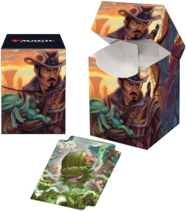 Ultra Pro - Outlaws of Thunder Junction 100+ Deck Box® Ft. Yuma for Magic: The Gathering, TCG collectible gaming accessory protective card deck holder
