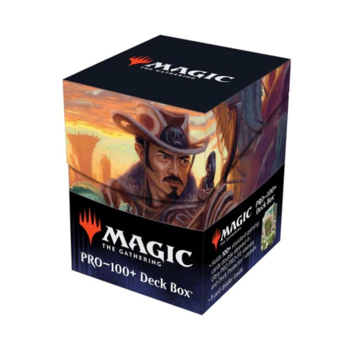 Ultra Pro - Outlaws of Thunder Junction 100+ Deck Box® Ft. Yuma for Magic: The Gathering, TCG collectible gaming accessory protective card deck holder
