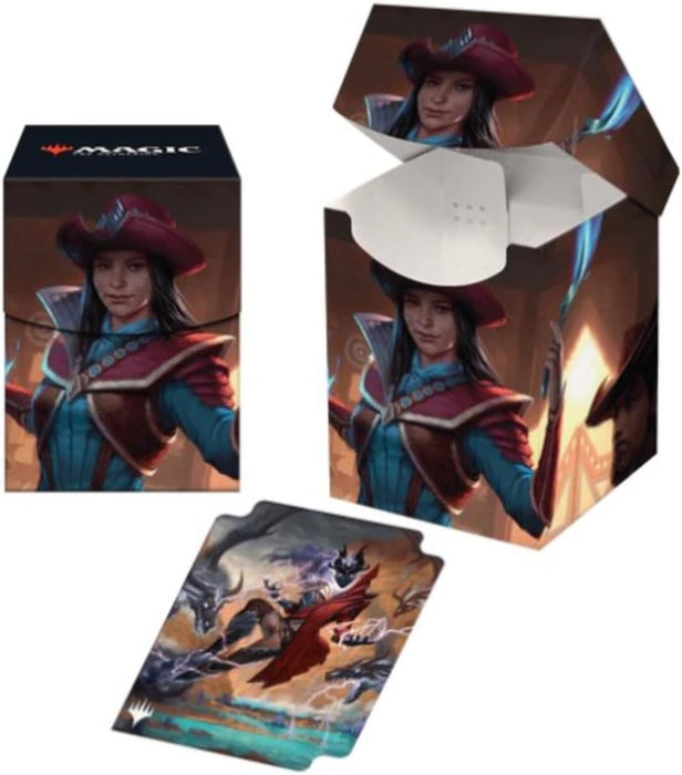 Ultra Pro - Outlaws of Thunder Junction 100+ Deck Box® Ft. Stella Lee for Magic: The Gathering, TCG collectible gaming accessory protective card deck holder