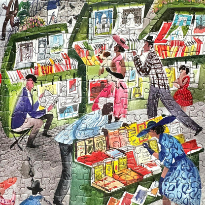 eeBoo Les Erwachsene, 1000 Teile, aus recyceltem Karton, Puzzle auf den Bouquinisten de Paris – PZTPBS