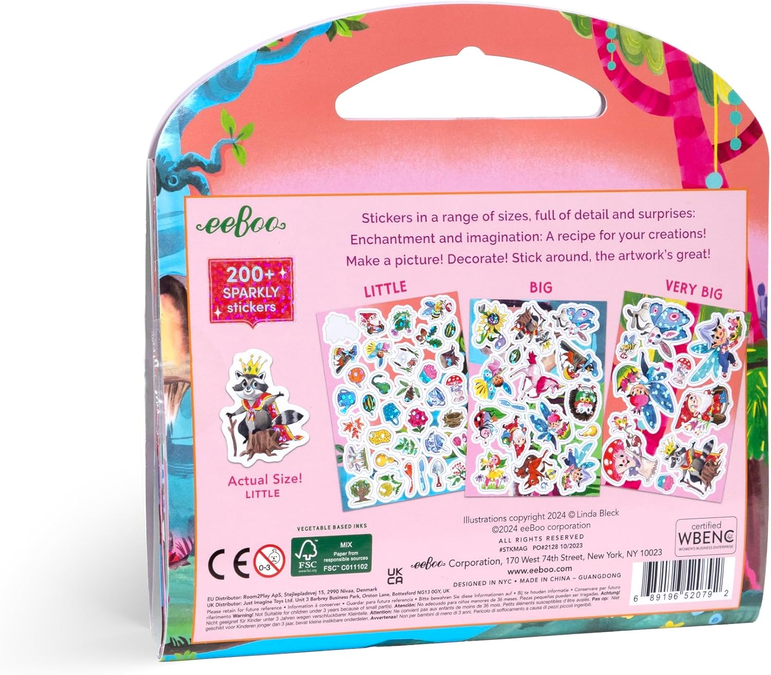 Eeboo - Sticker Book - Magical Creatures - (Estkmag)