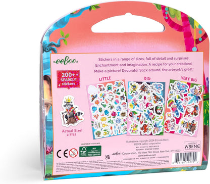 Eeboo - Sticker Book - Magical Creatures - (Estkmag)
