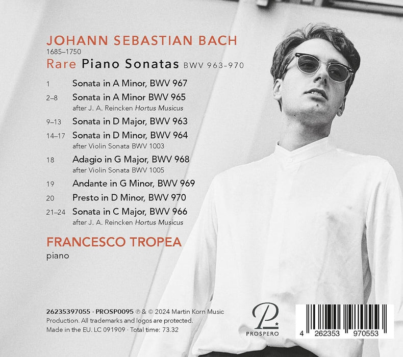 Bach: Rare Piano Sonatas BWV963-970