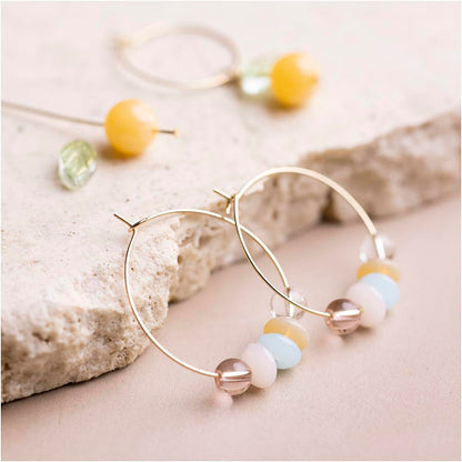 Creativ Mini kit de manualidades Joyería, aros de abalorios con cuentas, 1 paquete
