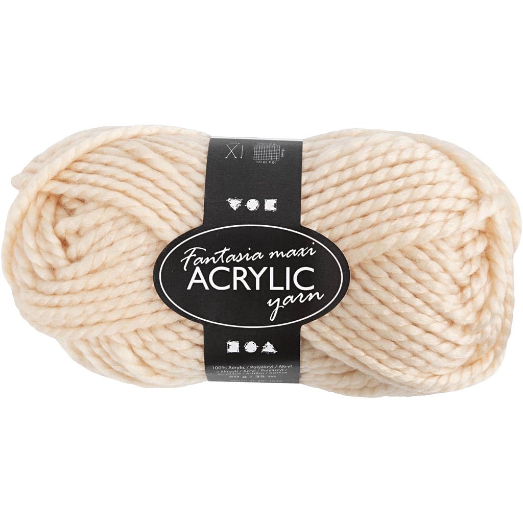 Creativ Company - Fantasia Acrylgaren Licht Beige 35m