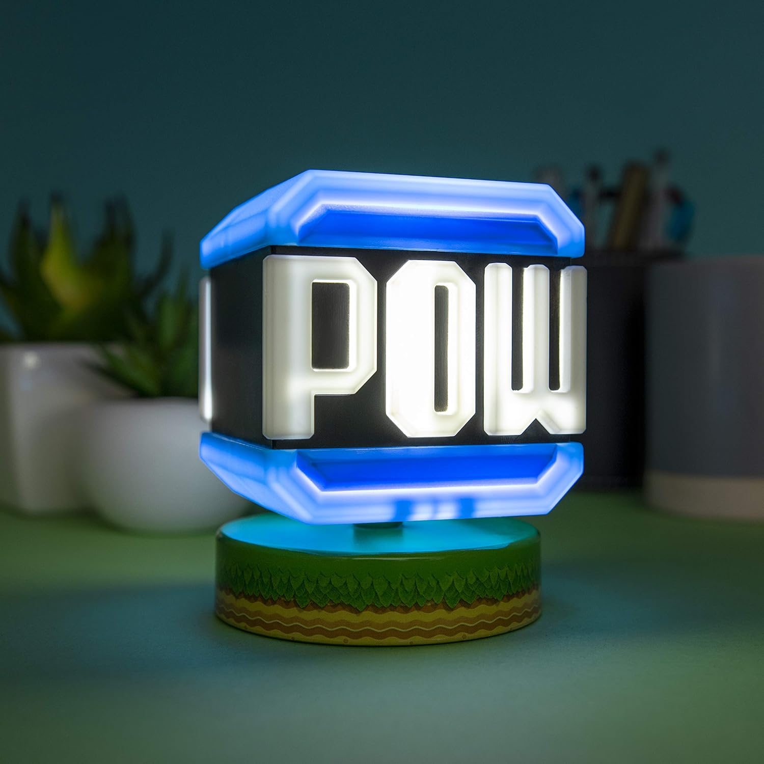 Paladone Super Mario Pow Block Icon Light - Officially Licensed Nintendo Merchandise