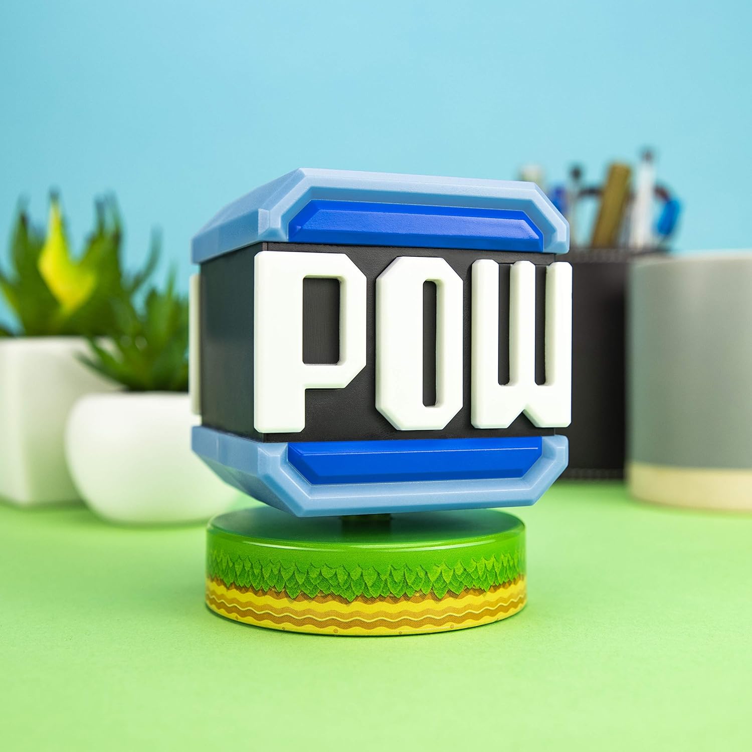 Paladone Super Mario Pow Block Icon Light - Officially Licensed Nintendo Merchandise