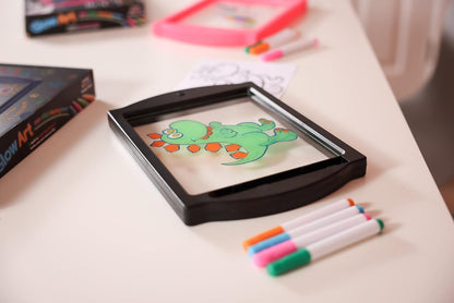 Marvin's Magic - Neon Glow Craft Kit Set - Light Up Tracing Pad - Drawing Tablet Kids - Neon Magic Kit - Childrens Craft Set - Battery Powered Doodle Pad - Glow Art Neon Drawing Board