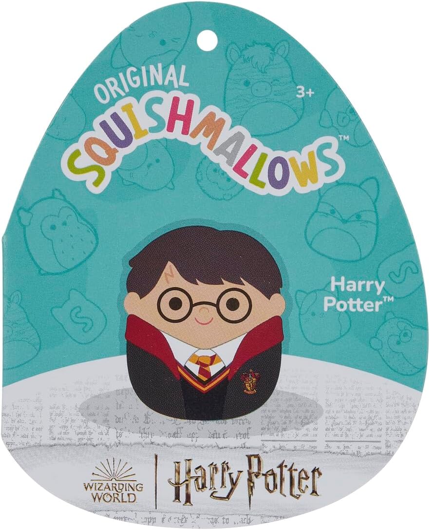 Squishmallows- Harry Potter 25 cm Squishmallow Peluche, Color, Medium (Jazwares SQWB00098