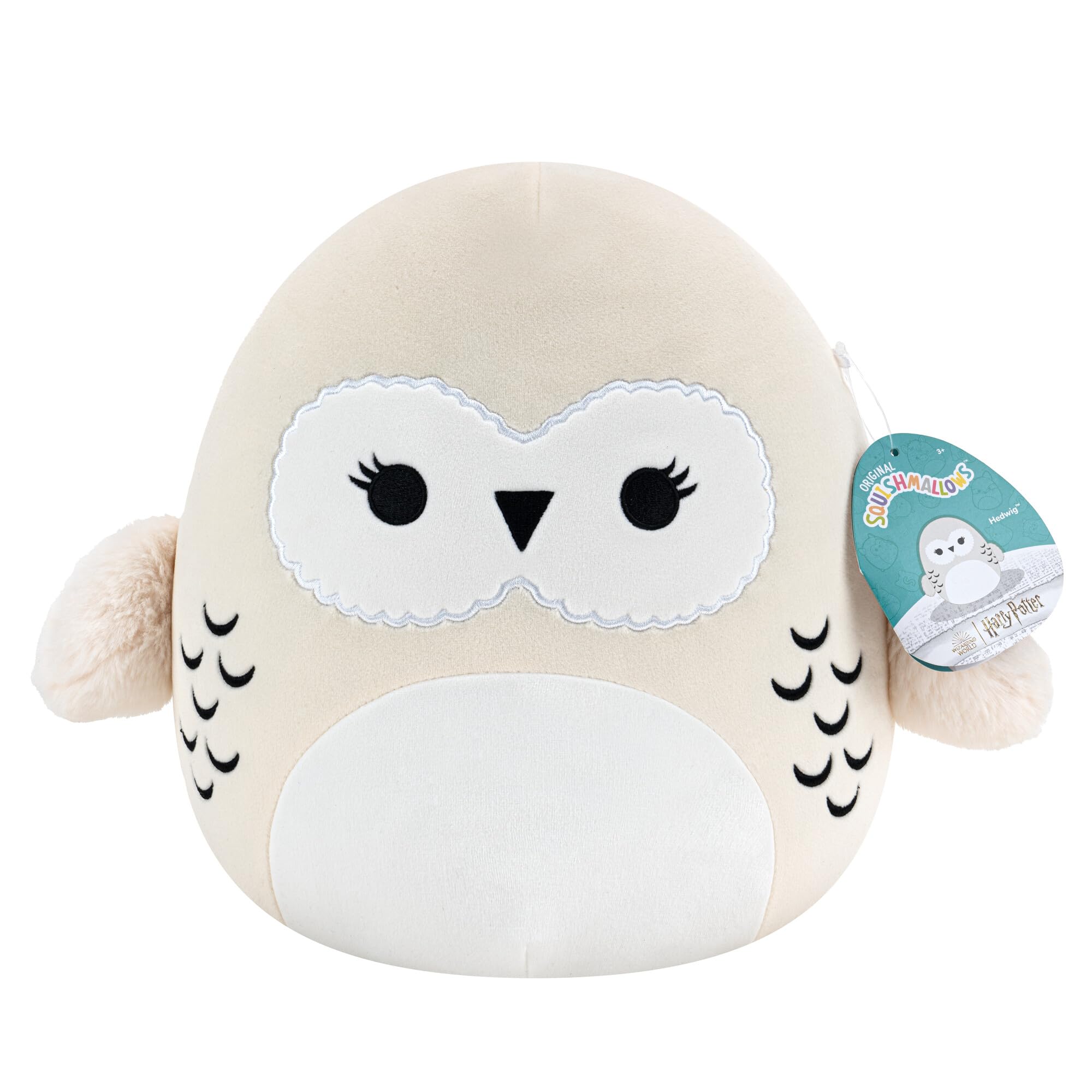 Squishmallows- Hedwig 25 cm Squishmallow Peluche, Colore Edvig, Medium, SQWB00099