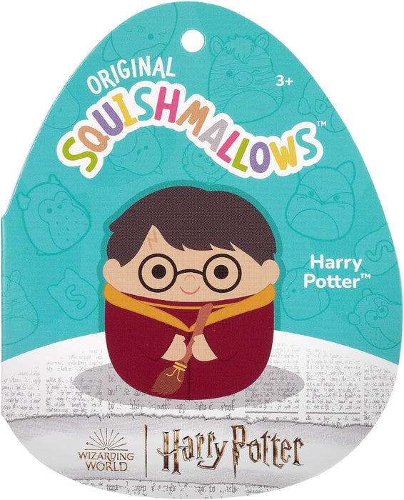 Squishmallows- Harry Potter in Quidditch Robe 25 cm Squishmallow Peluche, Color Bata, Medium (Jazwares SQWB00124