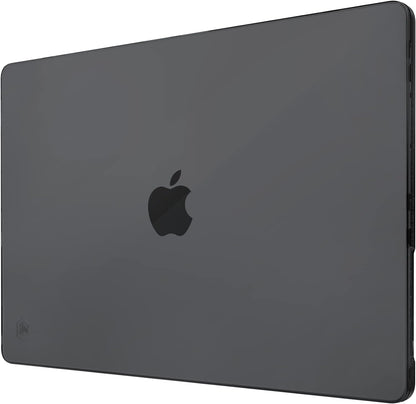 STM Studio Case for MacBook Pro 14-Inch M1 2021, M2 2023, M3 2023 A2442, A2779, Lightweight Transparent Plastic Hard Shell with Raised Textured Feet to Prevent Sliding - Dark Smoke Dark Smoke MacBook Pro 14-Inch M1 2021, M2 2023, M3 2023