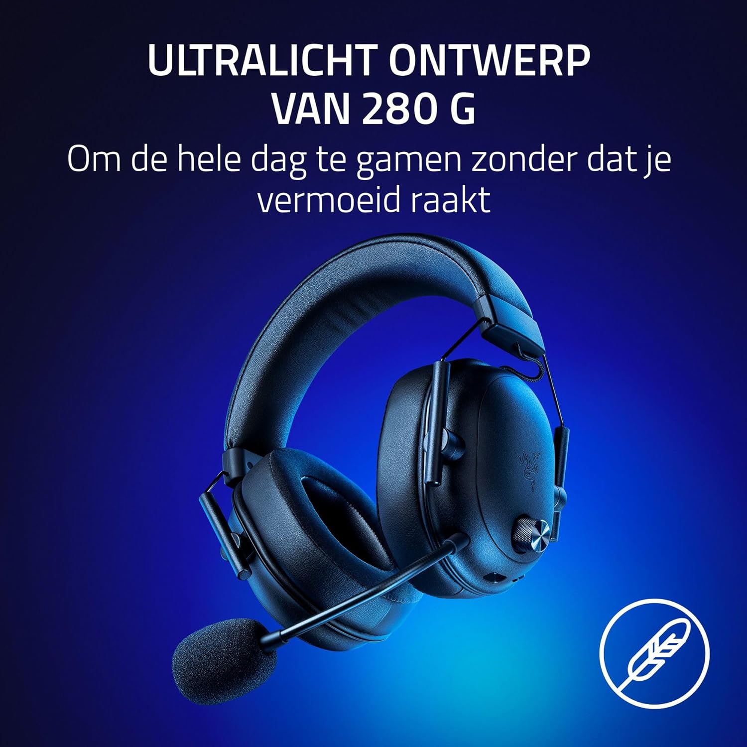 Razer BlackShark V2 HyperSpeed for PC - Wireless Ultra-Lightweight Esports Headset (280g, HyperClear Super Wideband Mic, TriForce Titanium 50 mm Drivers