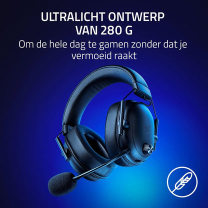 Razer BlackShark V2 HyperSpeed for PC - Wireless Ultra-Lightweight Esports Headset (280g, HyperClear Super Wideband Mic, TriForce Titanium 50 mm Drivers