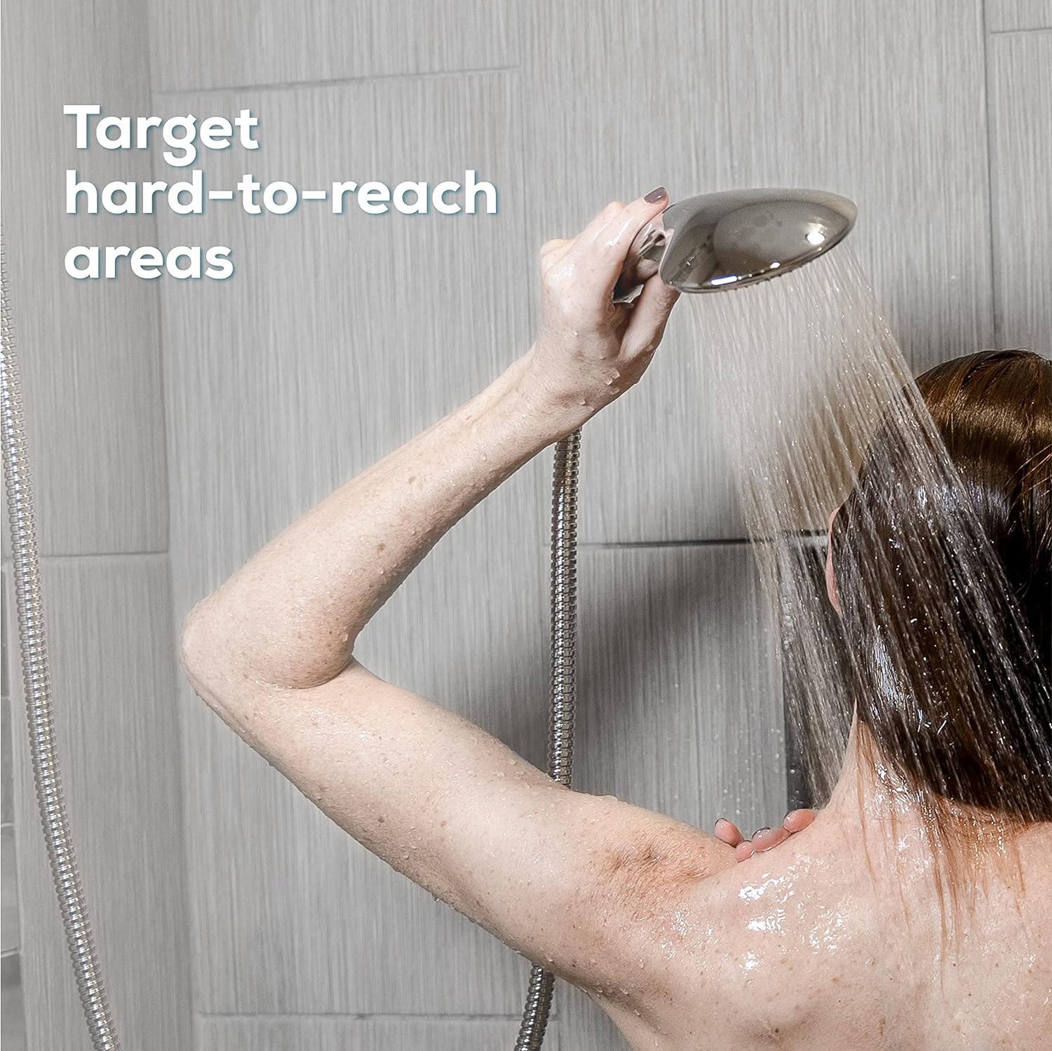 SparkPod Quick Install 118`` Shower Hose Replacement Chrome