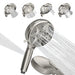 SparkPod 5`` 9 Spray Setting Shower Head with On/Of Nickel