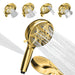 SparkPod 5`` 9 Spray Setting Shower Head with On/Off Chrome