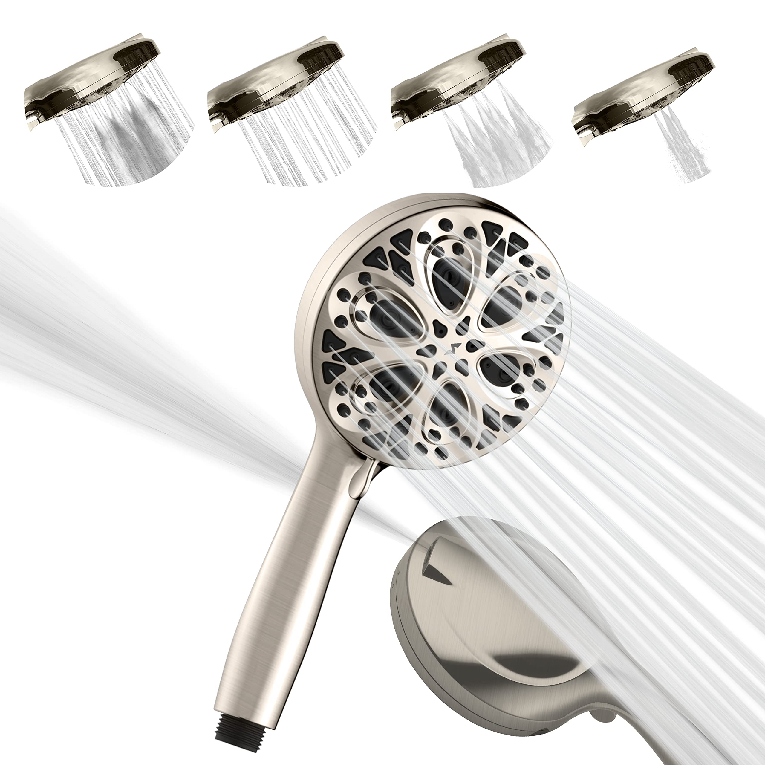 SparkPod 10 Setting High Pressure 5`` Shower Head Nickel