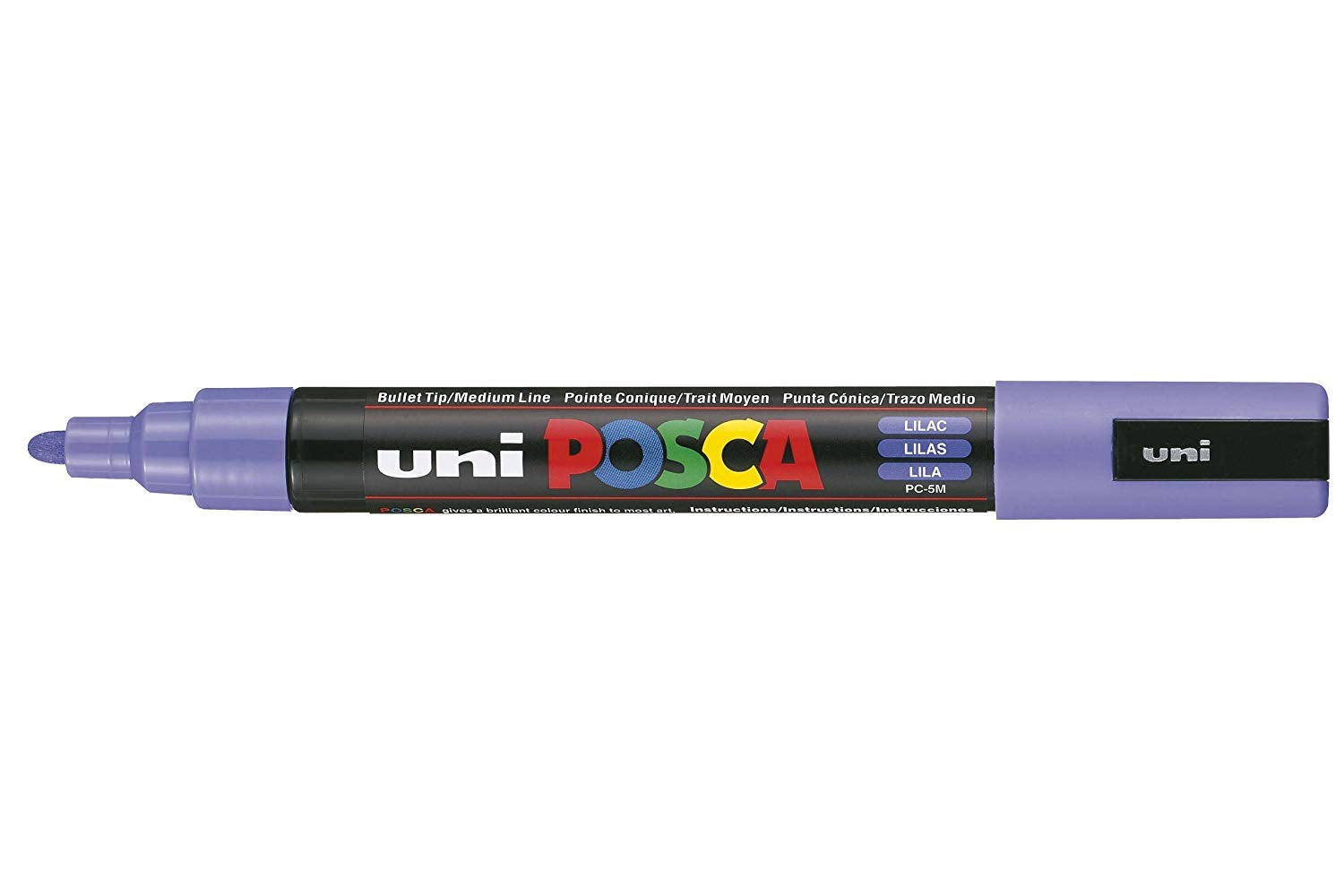 Uni-Ball 182537 - Marcador POSCA con punta redonda mediana, PC 5M, morado, 1 pieza