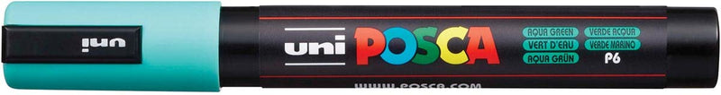 uni-ball 186567 Uni Posca Marker with Fine Bullet Nib 0.9-1.3 mm Line Width Aqua Green
