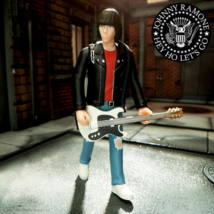 Super7 Johnny Ramone Reaction Figures Wave 01 - Johnny Ramone Action Figure