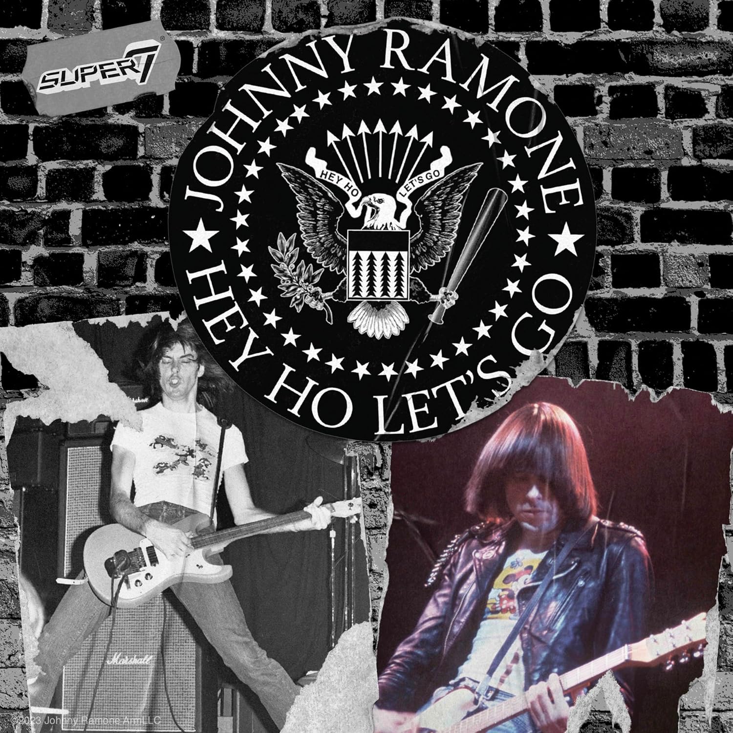 Super7 Johnny Ramone Reaction Figures Wave 01 - Johnny Ramone Action Figure