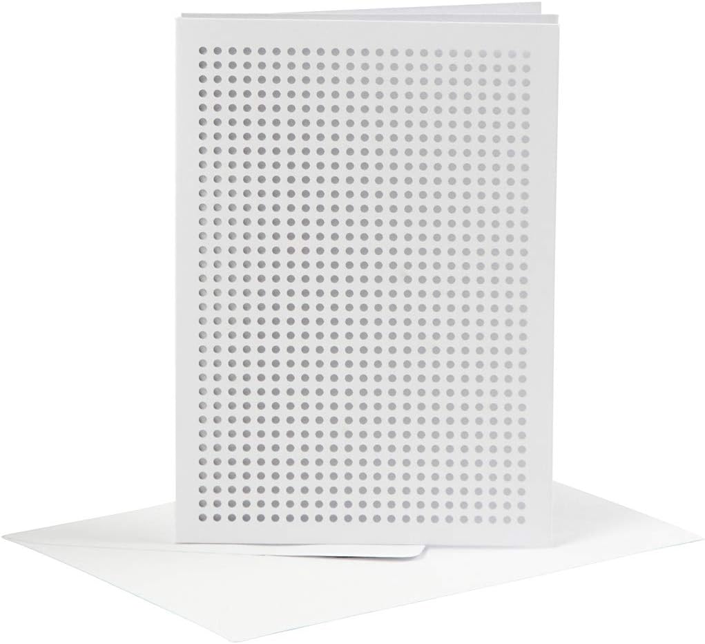 Creativ Postcards with envelopes, White, One Size