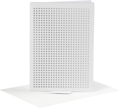 Creativ Postcards with envelopes, White, One Size