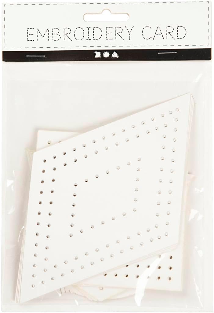 Creativ Embroidery Fabric and Articles, White, One Size