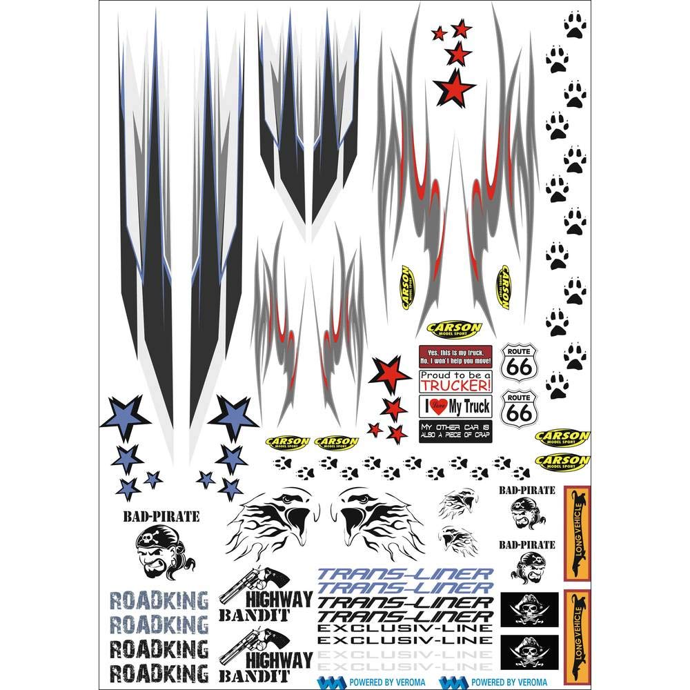 Carson Modellsport 1521535 500907085 1:14 Decorative Sheet 1 Piece