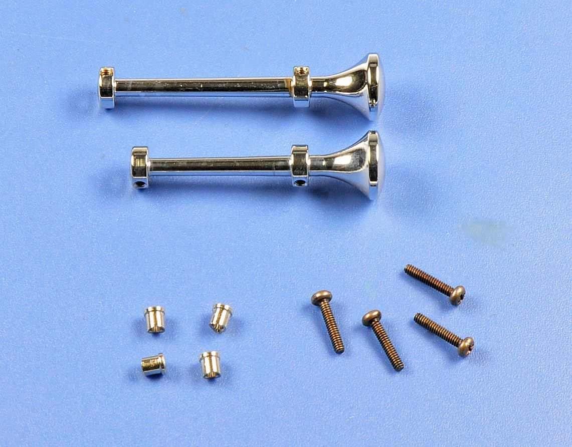 1:14 Air Horn-Set Long/Short Chr.Brass