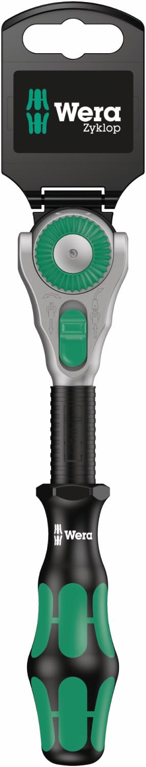 Wera 8000 B SB Zyklop Speed Multi-Function Ratchet, 3/8" x 199 mm, 05073261001 & 003591 Zyklop 8796 SB Extension Flexible-Lock 3/8-inch Drive 125mm