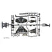 Tamiya Tamiya-51528 51528 Pieza de Repuesto TT-02 B-Parts Brazo de suspensión, Color Blanco, zzzz-s (51528-000