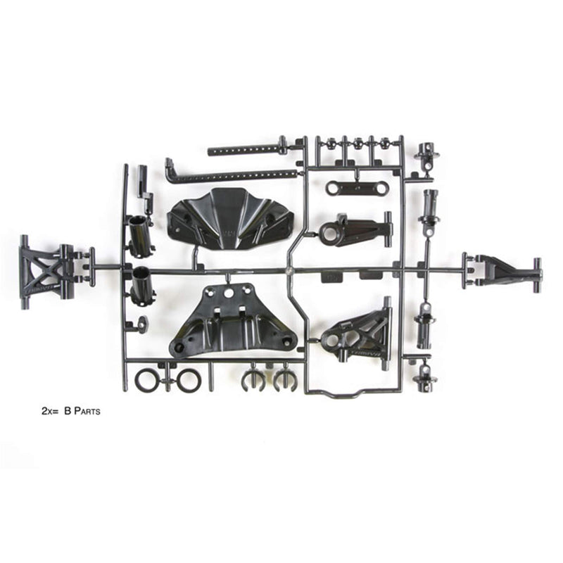Tamiya Tamiya-51528 51528 Pieza de Repuesto TT-02 B-Parts Brazo de suspensión, Color Blanco, zzzz-s (51528-000