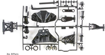 Tamiya Tamiya-51528 51528 Pieza de Repuesto TT-02 B-Parts Brazo de suspensión, Color Blanco, zzzz-s (51528-000
