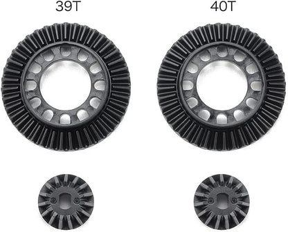 TAMIYA XV-02 TT-02 Direct Coupling Ring Gear Set 39T & 40T TAM51704 Gears & Differentials