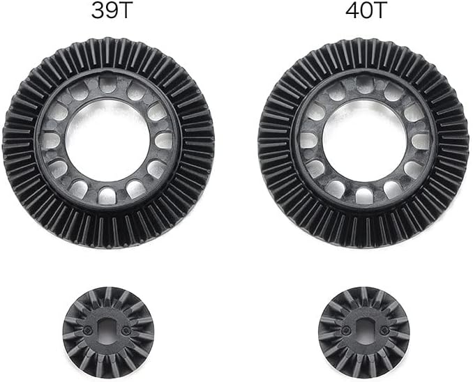 TAMIYA XV-02 TT-02 Direct Coupling Ring Gear Set 39T & 40T TAM51704 Gears & Differentials