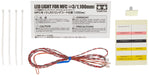 TAMIYA- Automático MFC-Juego de Luces LED (3 mm, 1100 mm de Largo), Color Rojo, L (56549