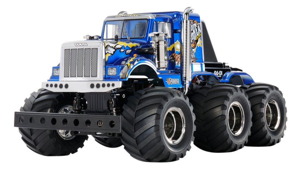 Tamiya TAM58646 1/18 6x6-G6-01 6 Wheels Monster Truck Other License 58646 – 1:18 RC Konghead 6x6 (G6-01), Remote Controlled Car/Vehicle, Model Building, Kit, Unvarnished