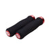 SRAM Locking Grips Contour Foam 129Mm Black With Single Red Clamp And End Plugs