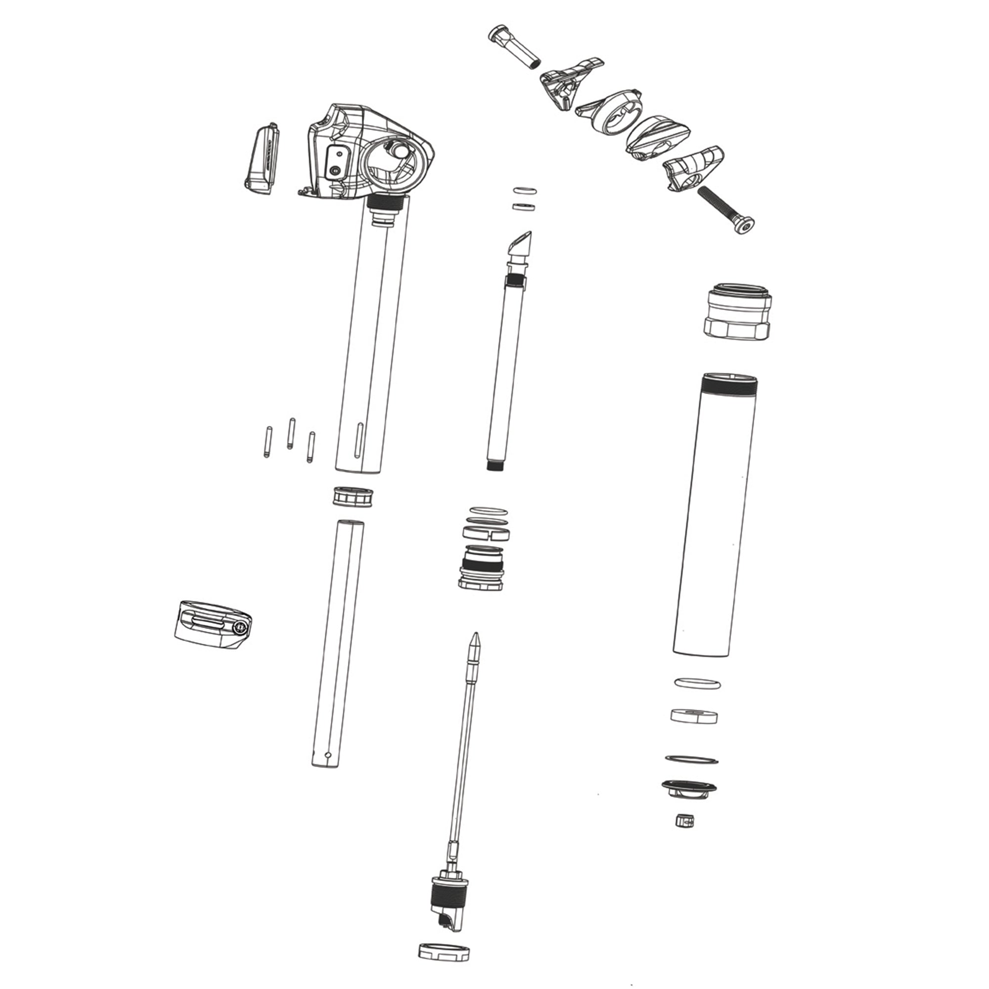 Rockshox Spare Seatpost Post Clamp Kit (Includes Clamp, Nuts & Bolts) Reverb Stealth C1 (2020)